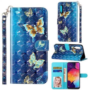 Rankine Butterfly 3D Leather Phone Holster Wallet Case for Samsung Galaxy A90 5G