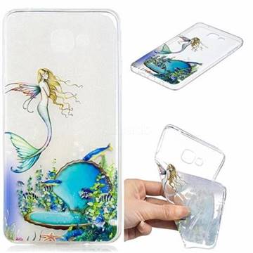 Mermaid Clear Varnish Soft Phone Back Cover for Samsung Galaxy A9 (2018) / A9 Star Pro / A9s