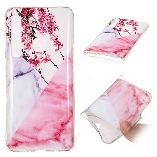 Pink Plum Soft TPU Marble Pattern Case for Samsung Galaxy A9 (2018) / A9 Star Pro / A9s