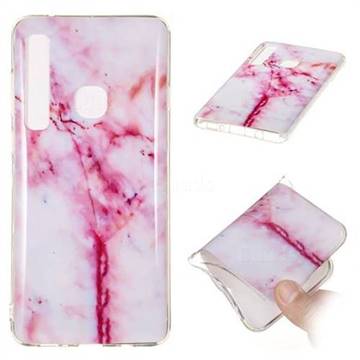 Red Grain Soft TPU Marble Pattern Phone Case for Samsung Galaxy A9 (2018) / A9 Star Pro / A9s