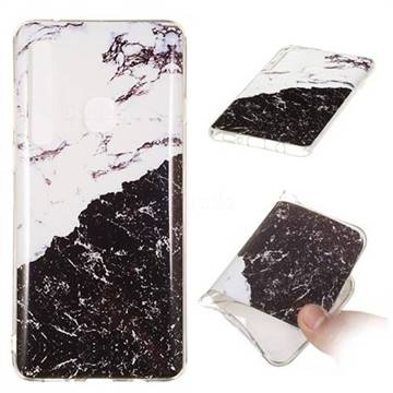 Black and White Soft TPU Marble Pattern Phone Case for Samsung Galaxy A9 (2018) / A9 Star Pro / A9s