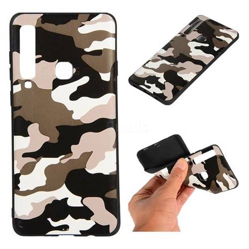 Camouflage Soft TPU Back Cover for Samsung Galaxy A9 (2018) / A9 Star Pro / A9s - Black White