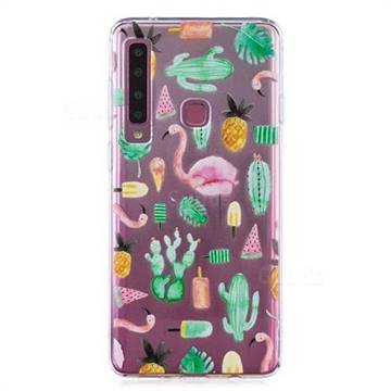 Cactus Flamingos Super Clear Soft TPU Back Cover for Samsung Galaxy A9 (2018) / A9 Star Pro / A9s