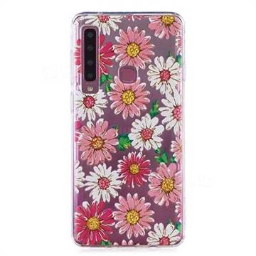 Chrysant Flower Super Clear Soft TPU Back Cover for Samsung Galaxy A9 (2018) / A9 Star Pro / A9s