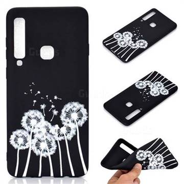 Dandelion Chalk Drawing Matte Black TPU Phone Cover for Samsung Galaxy A9 (2018) / A9 Star Pro / A9s