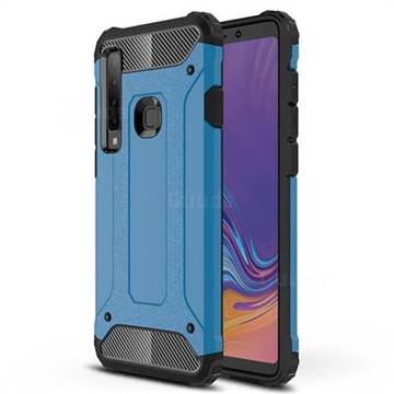 King Kong Armor Premium Shockproof Dual Layer Rugged Hard Cover for Samsung Galaxy A9 (2018) / A9 Star Pro / A9s - Sky Blue