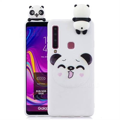 Smiley Panda Soft 3D Climbing Doll Soft Case for Samsung Galaxy A9 (2018) / A9 Star Pro / A9s