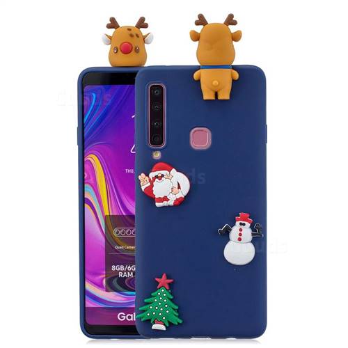 Navy Elk Christmas Xmax Soft 3D Silicone Case for Samsung Galaxy A9 (2018) / A9 Star Pro / A9s