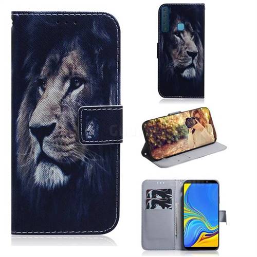 Lion Face PU Leather Wallet Case for Samsung Galaxy A9 (2018) / A9 Star Pro / A9s
