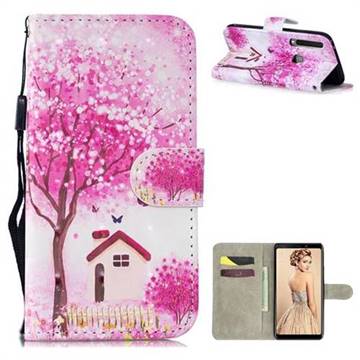 Tree House 3D Painted Leather Wallet Phone Case for Samsung Galaxy A9 (2018) / A9 Star Pro / A9s