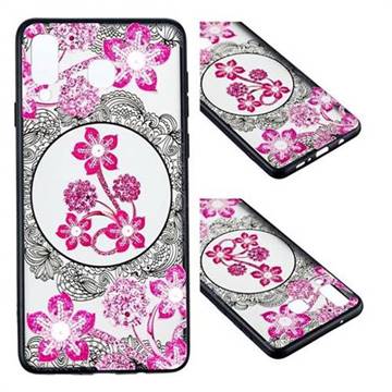 Daffodil Lace Diamond Flower Soft TPU Back Cover for Samsung Galaxy A8 Star (A9 Star)