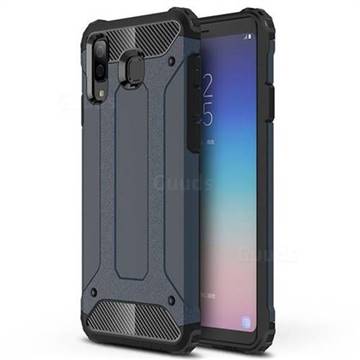 King Kong Armor Premium Shockproof Dual Layer Rugged Hard Cover for Samsung Galaxy A8 Star (A9 Star) - Navy