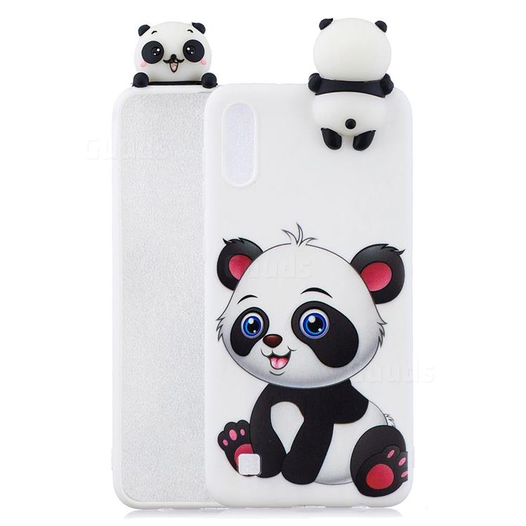 Panda Girl Soft 3D Climbing Doll Soft Case for Samsung Galaxy A01