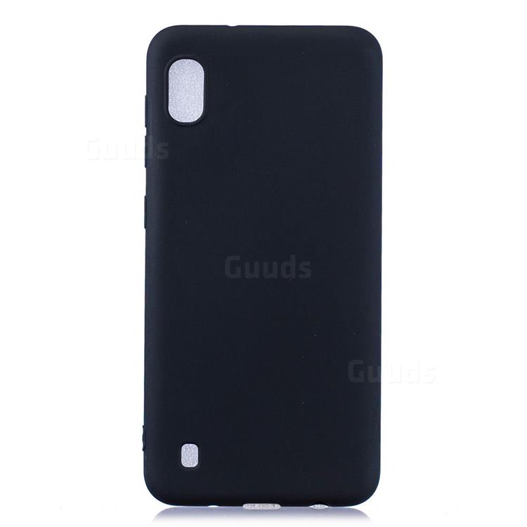Candy Soft Silicone Protective Phone Case for Samsung Galaxy A01 - Black
