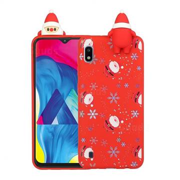 Snowflakes Gloves Christmas Xmax Soft 3D Doll Silicone Case for Samsung Galaxy A01