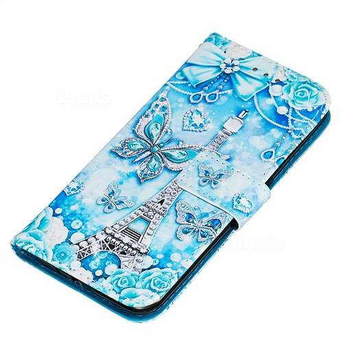 Tower Butterfly Matte Leather Wallet Phone Case for Samsung Galaxy A01 ...