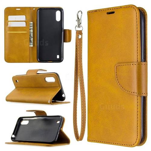 Samsung Galaxy A01 Case, Galaxy A01 Wallet Case, Wrist Strap Pu