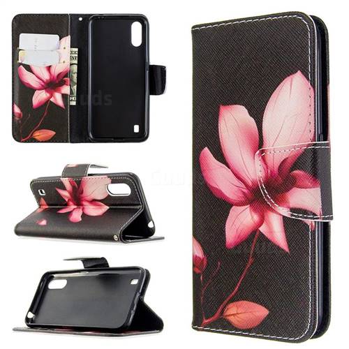 Lotus Flower Leather Wallet Case for Samsung Galaxy A01