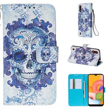 Cloud Kito 3D Painted Leather Wallet Case for Samsung Galaxy A01