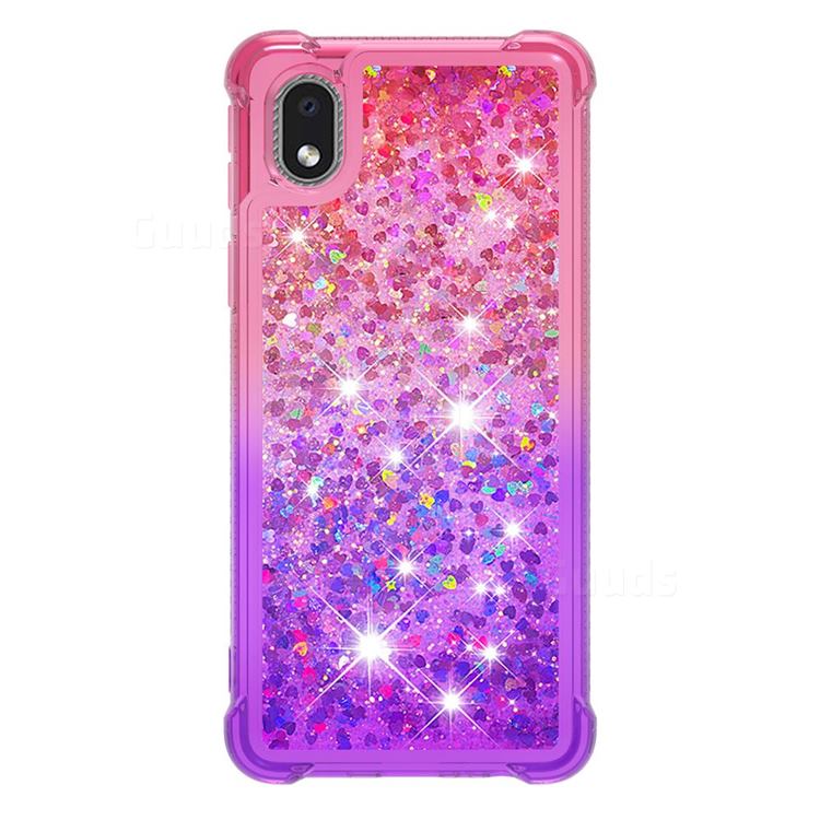 Rainbow Gradient Liquid Glitter Quicksand Sequins Phone Case for