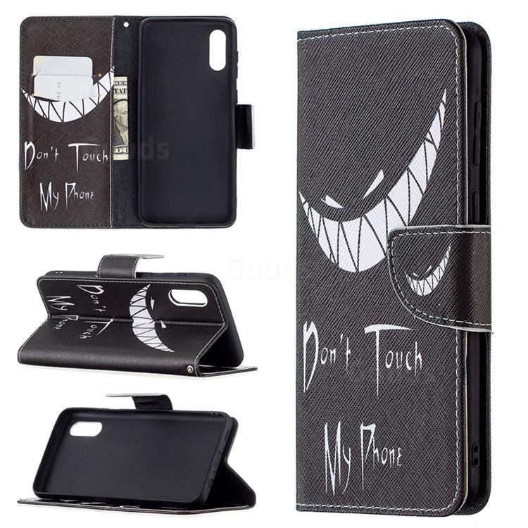 Crooked Grin Leather Wallet Case for Samsung Galaxy A02