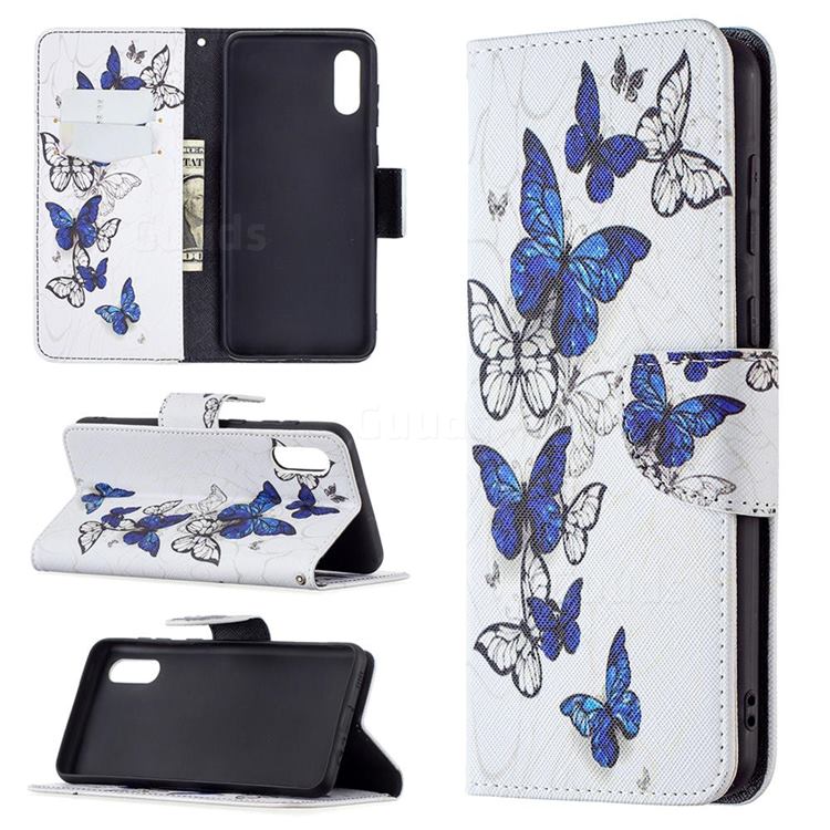 Flying Butterflies Leather Wallet Case for Samsung Galaxy A02