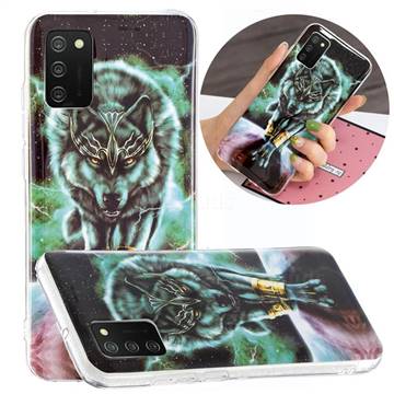 Wolf King Noctilucent Soft TPU Back Cover for Samsung Galaxy A02s