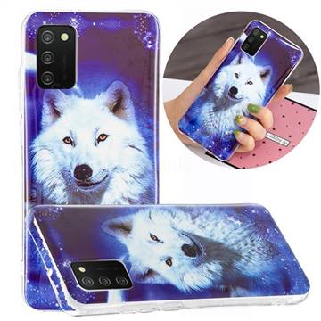 Galaxy Wolf Noctilucent Soft TPU Back Cover for Samsung Galaxy A02s