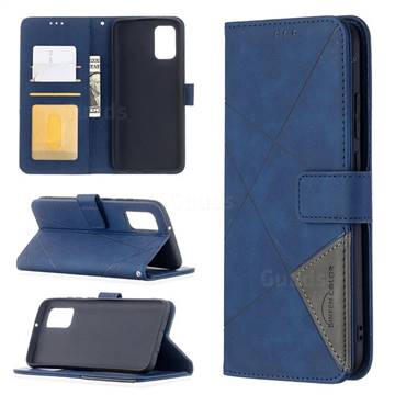 Binfen Color BF05 Prismatic Slim Wallet Flip Cover for Samsung Galaxy A02s - Blue