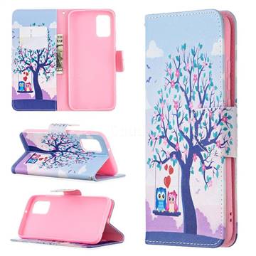Tree and Owls Leather Wallet Case for Samsung Galaxy A02s