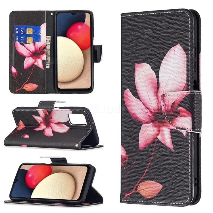 Lotus Flower Leather Wallet Case for Samsung Galaxy A03s