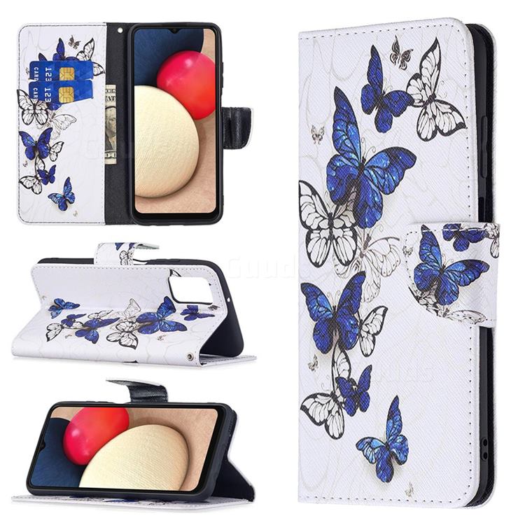 Flying Butterflies Leather Wallet Case for Samsung Galaxy A03s