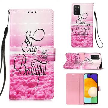 Beautiful 3D Painted Leather Wallet Case for Samsung Galaxy A03s