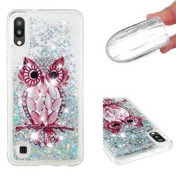 Seashell Owl Dynamic Liquid Glitter Quicksand Soft TPU Case for Samsung Galaxy A10