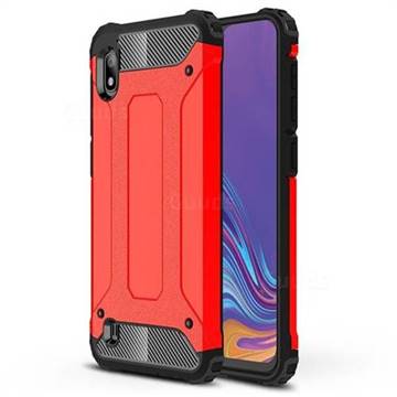 King Kong Armor Premium Shockproof Dual Layer Rugged Hard Cover for Samsung Galaxy A10 - Big Red