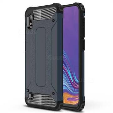 King Kong Armor Premium Shockproof Dual Layer Rugged Hard Cover for Samsung Galaxy A10 - Navy