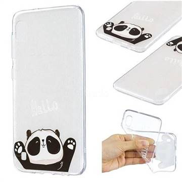 Hello Panda Super Clear Soft TPU Back Cover for Samsung Galaxy A10
