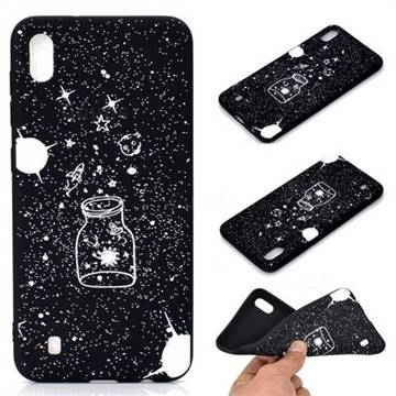 Travel The Universe Chalk Drawing Matte Black TPU Phone Cover for Samsung Galaxy A10