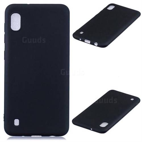 Candy Soft Silicone Protective Phone Case for Samsung Galaxy A10 - Black