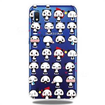 Mini Panda Clear Varnish Soft Phone Back Cover for Samsung Galaxy A10