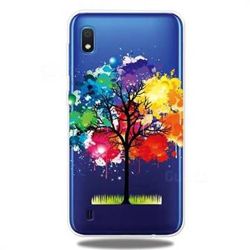 Oil Painting Tree Clear Varnish Soft Phone Back Cover for Samsung Galaxy A10