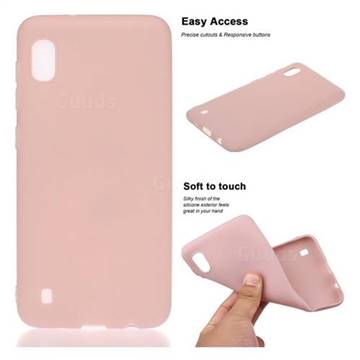 Soft Matte Silicone Phone Cover for Samsung Galaxy A10 - Lotus Color