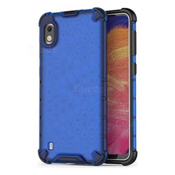 Honeycomb TPU + PC Hybrid Armor Shockproof Case Cover for Samsung Galaxy A10 - Blue