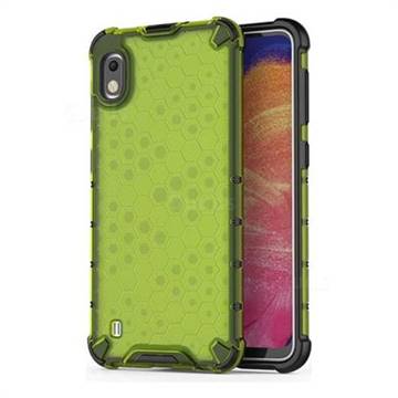 Honeycomb TPU + PC Hybrid Armor Shockproof Case Cover for Samsung Galaxy A10 - Green