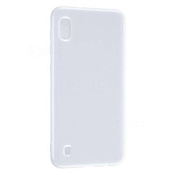 2mm Candy Soft Silicone Phone Case Cover for Samsung Galaxy A10 - White