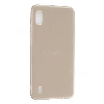 2mm Candy Soft Silicone Phone Case Cover for Samsung Galaxy A10 - Khaki