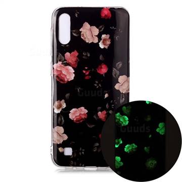 Rose Flower Noctilucent Soft TPU Back Cover for Samsung Galaxy A10