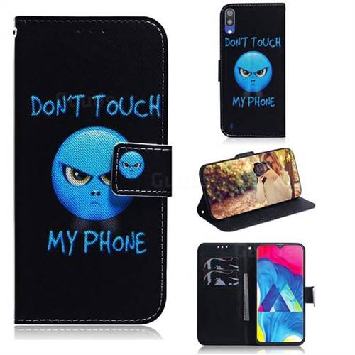 Not Touch My Phone PU Leather Wallet Case for Samsung Galaxy A10
