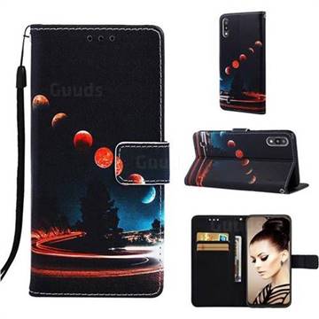 Wandering Earth Matte Leather Wallet Phone Case for Samsung Galaxy A10