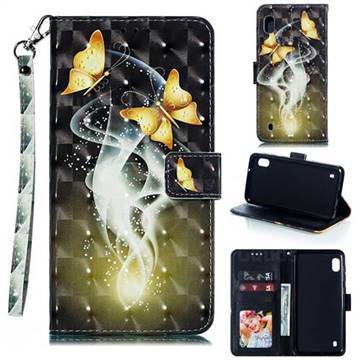 Dream Butterfly 3D Painted Leather Phone Wallet Case for Samsung Galaxy A10